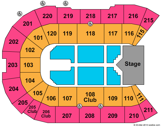 Angel of the Winds Arena Justin Bieber Seating Chart